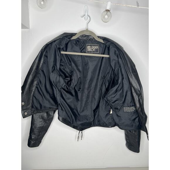 Leather Loft Black Fringe Leather Jacket Women’s Size Small - Picture 4 of 15